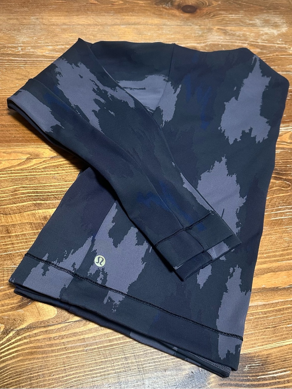 Lululemon Navy, Gray Abstract-Print Pullover